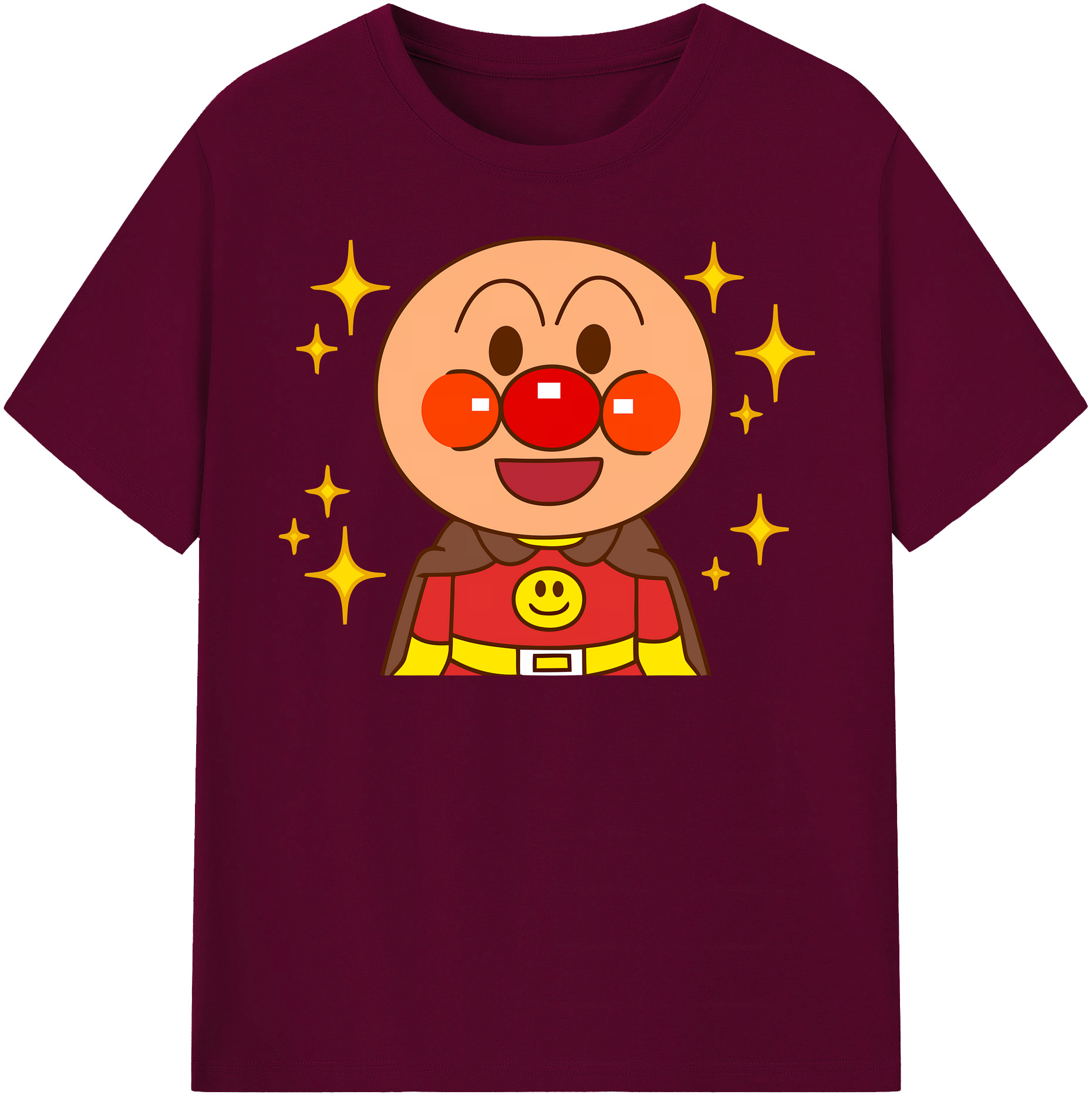 （画像用） アンパンマン Anpanman レディースカジュアルプリントTシャツ（綿100％）